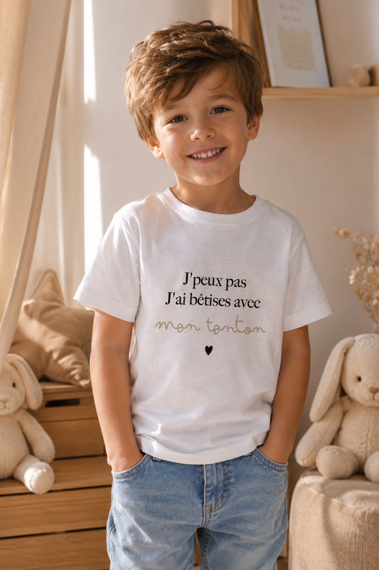 T-shirt "J'peux pas, j'ai bêtises..."