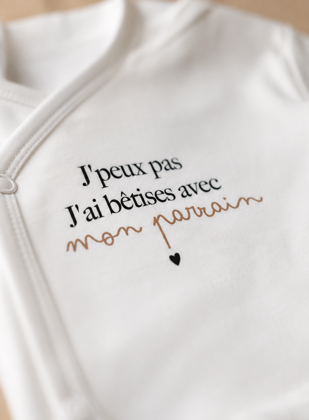 Body bébé "J'ai bêtises avec..."