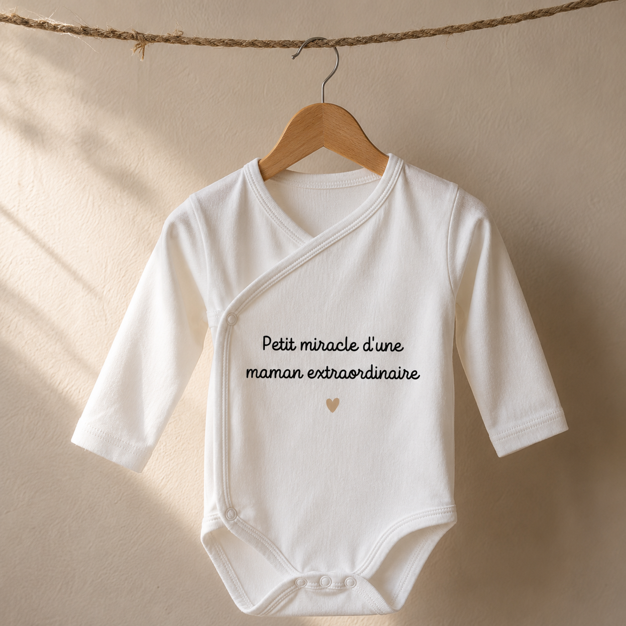Body bébé "Un petit miracle d'un maman extraordinaire"