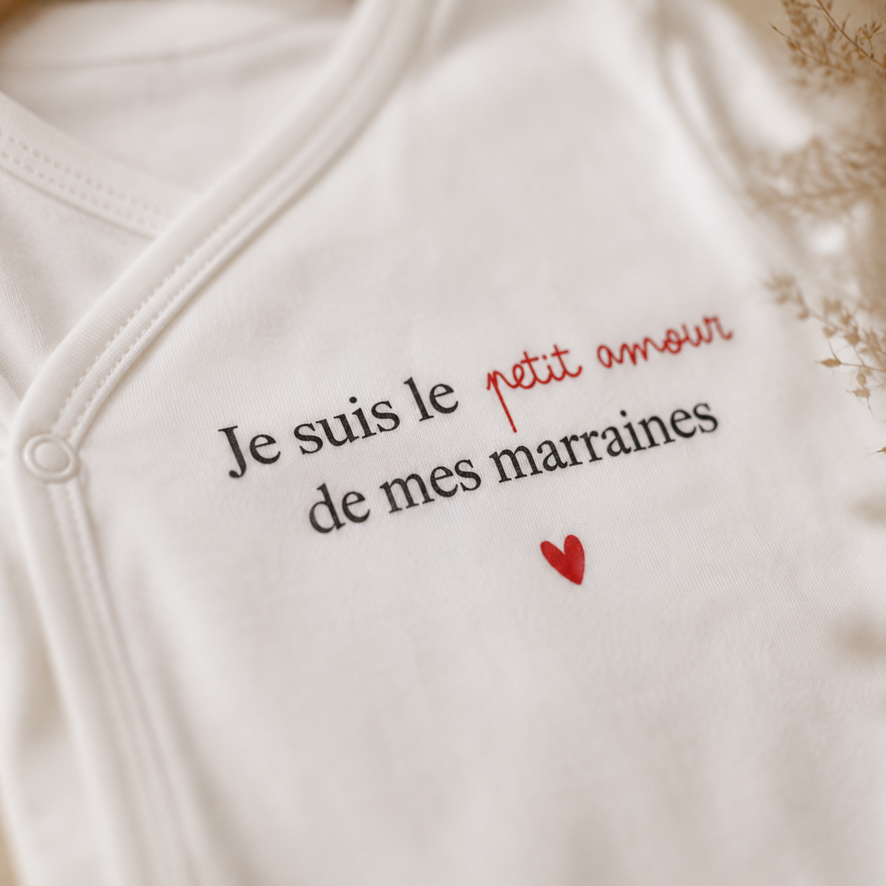 Body bébé "Je suis le petit amour de ..."