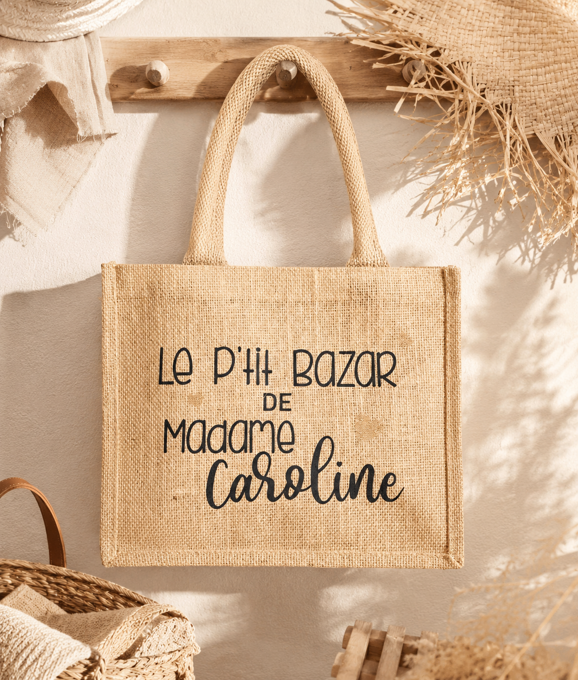 Sac de jute maîtresse - Le p'tit bazar de Madame