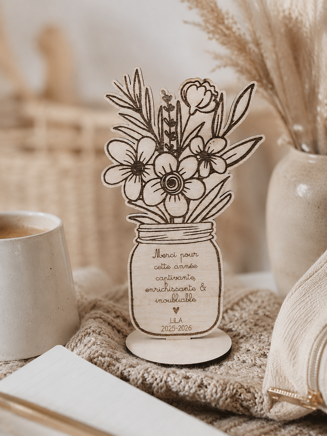 Bouquet en bois jar