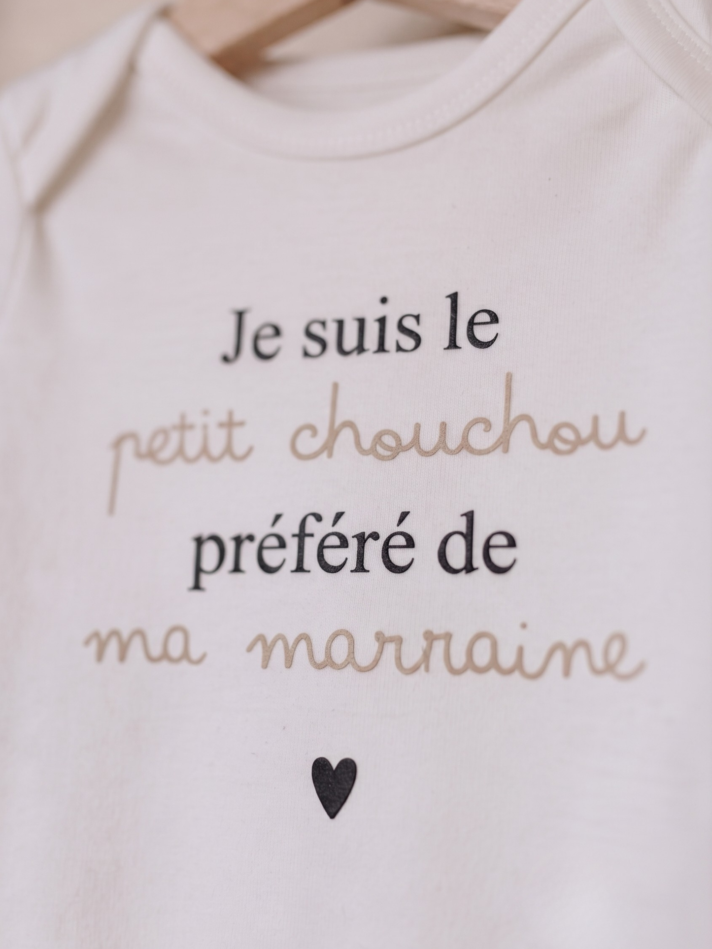 Body bébé "Je suis le petit chouchou ..."