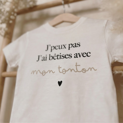T-shirt "J'peux pas, j'ai bêtises..."