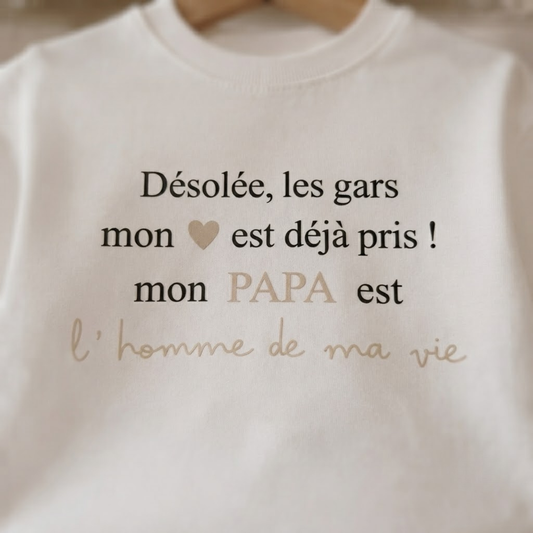 T-shirt fille "Mon coeur pris"