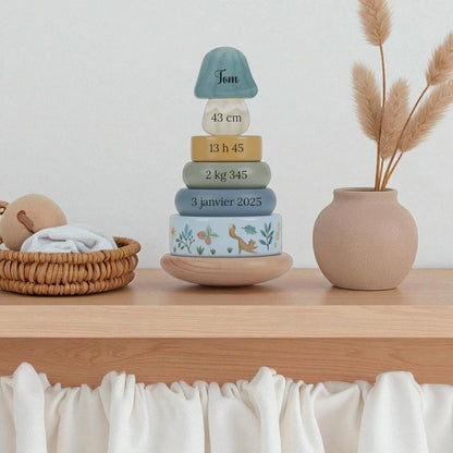 Tour à empiler - infos de naissance