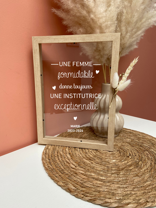 Cadre - citation institutrice