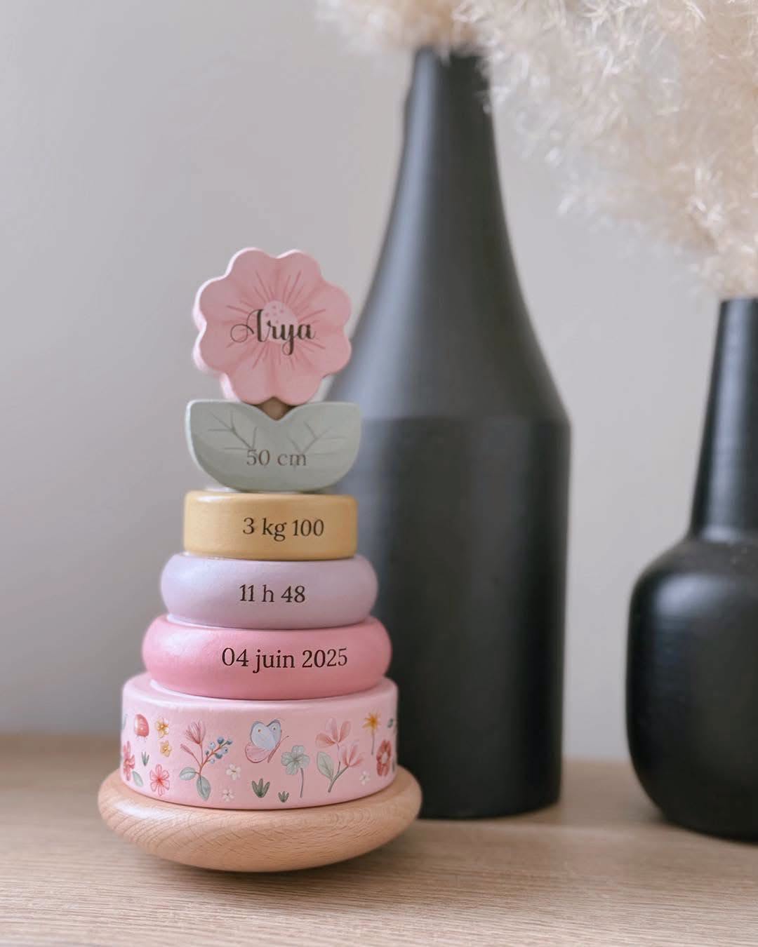 Tour à empiler - infos de naissance