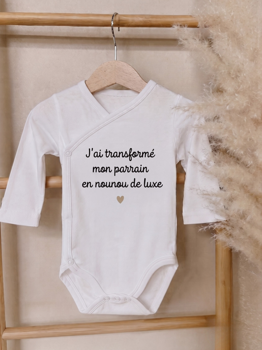 Body bébé "J'ai transformé mon ... en nounou de luxe"