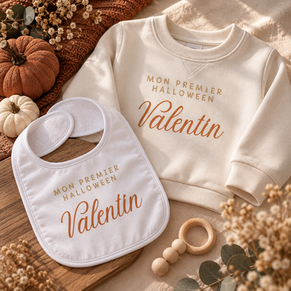 Ensemble Pull & Bavoir - Mon Premier Halloween