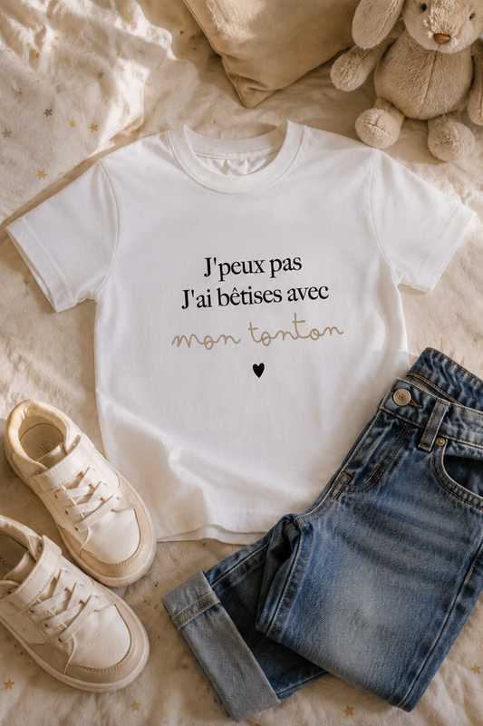 T-shirt "J'peux pas, j'ai bêtises..."