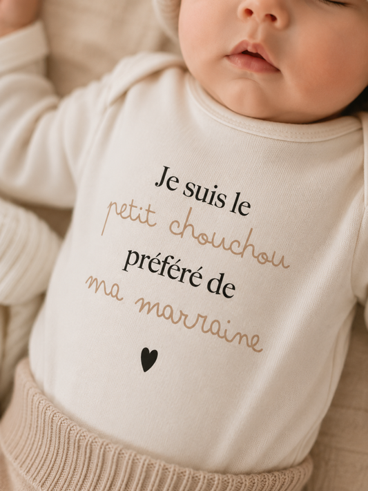 Body bébé "Je suis le petit chouchou ..."