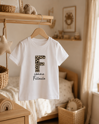 T-shirt enfant léopard