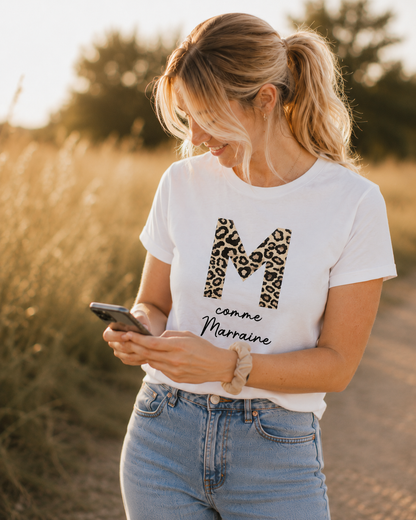 T-shirt adulte léopard