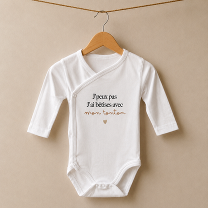 Body bébé "J'ai bêtises avec..."