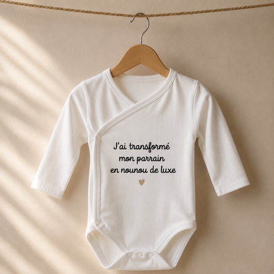 Body bébé "J'ai transformé mon ... en nounou de luxe"