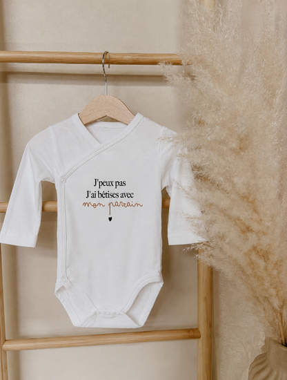 Body bébé "J'ai bêtises avec..."