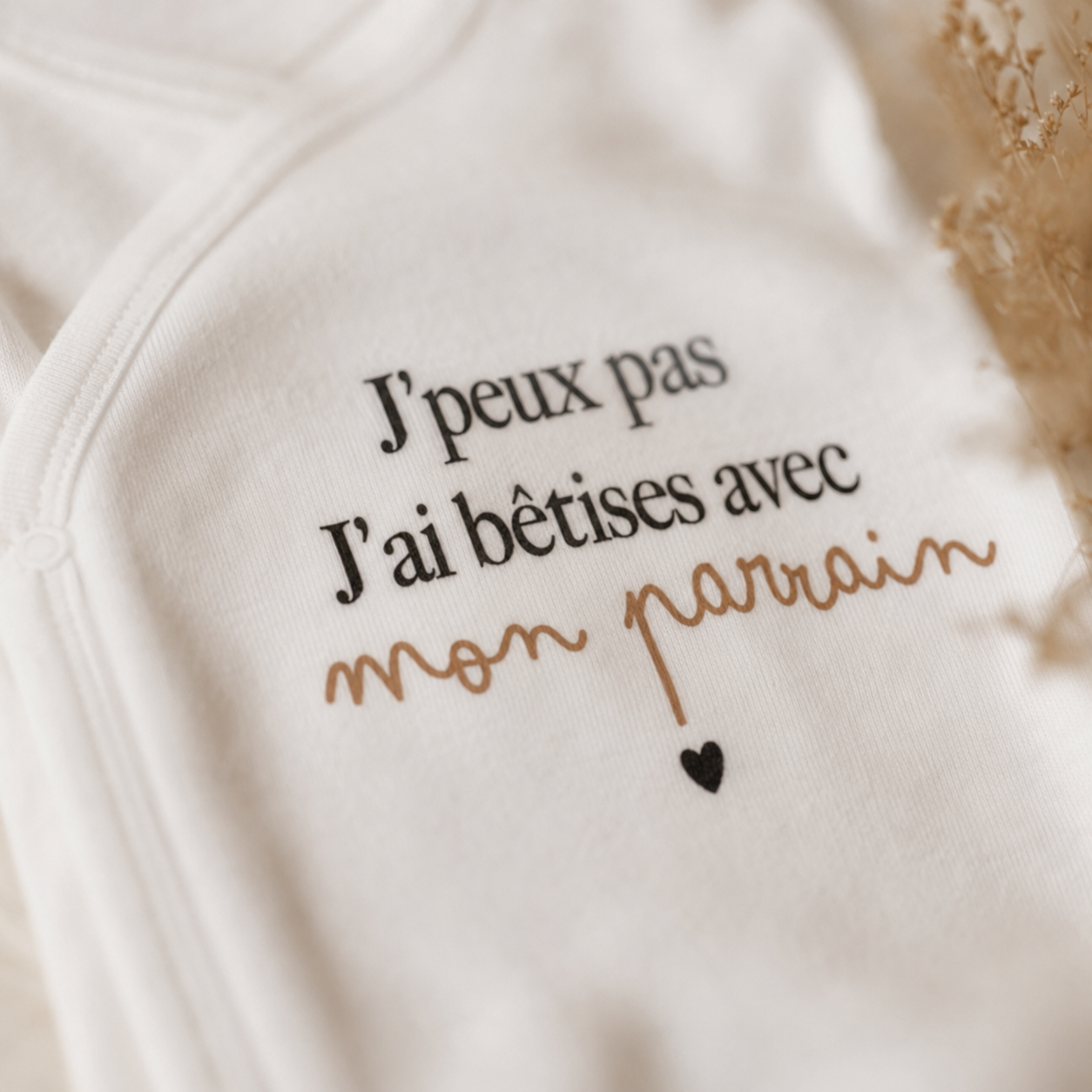 Body bébé "J'ai bêtises avec..."