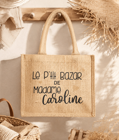 Sac de jute maîtresse - Le p'tit bazar de Madame