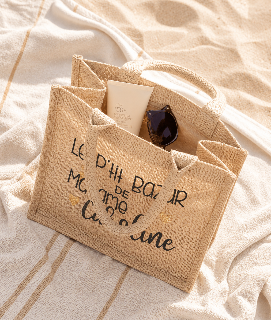 Sac de jute maîtresse - Le p'tit bazar de Madame