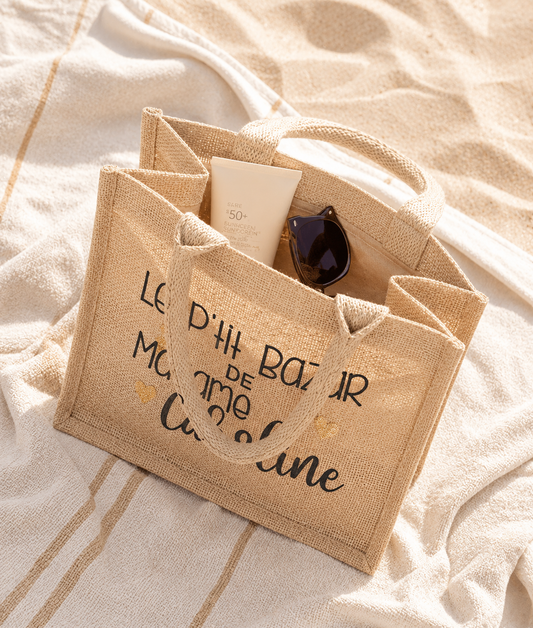 Sac de jute maîtresse - Le p'tit bazar de Madame