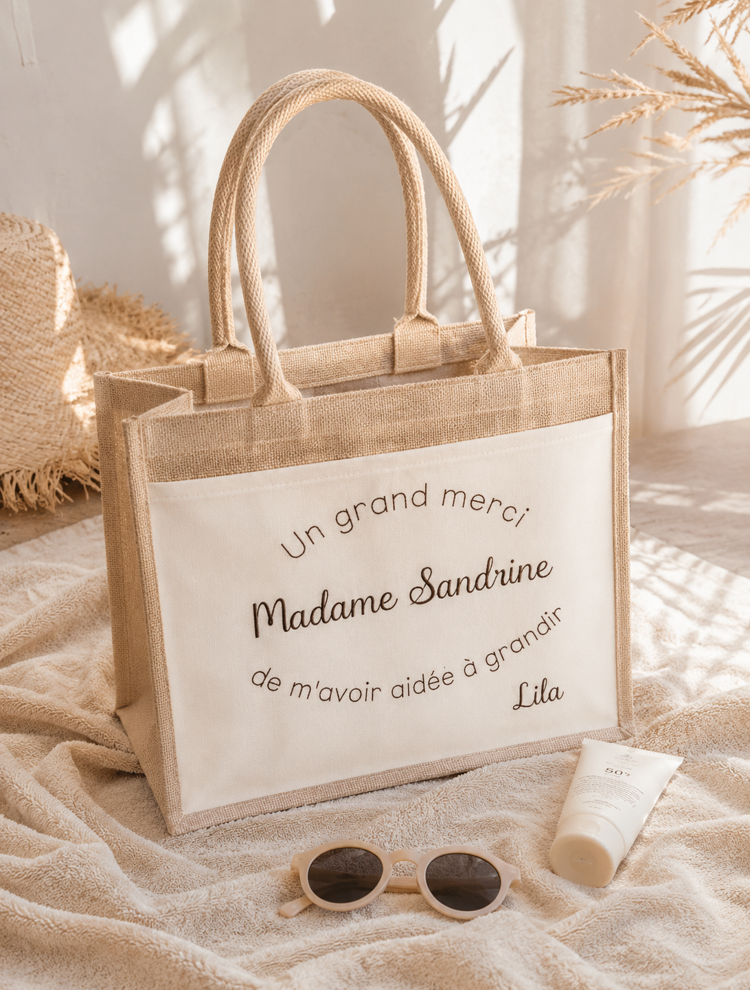 Sac jute et coton maîtresse