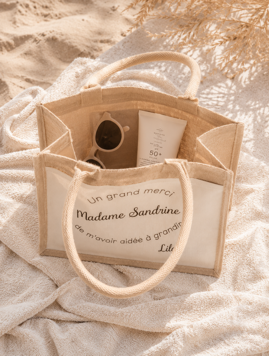 Sac jute et coton maîtresse