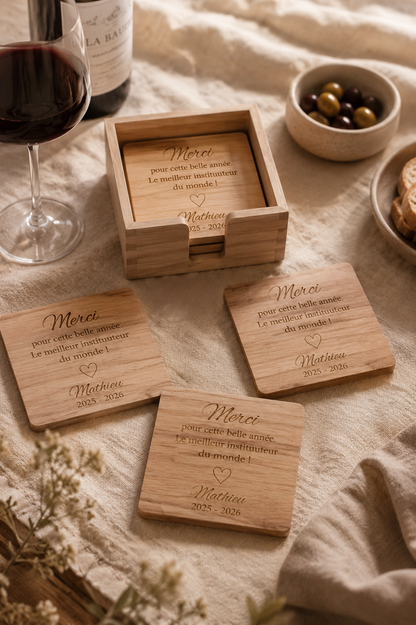 Set de sous-verres instuteur