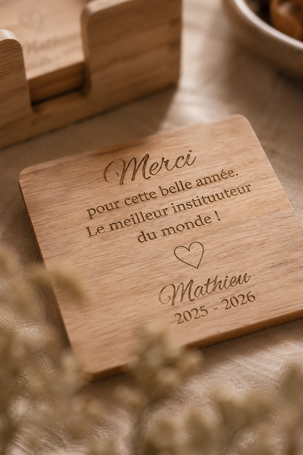 Set de sous-verres instuteur