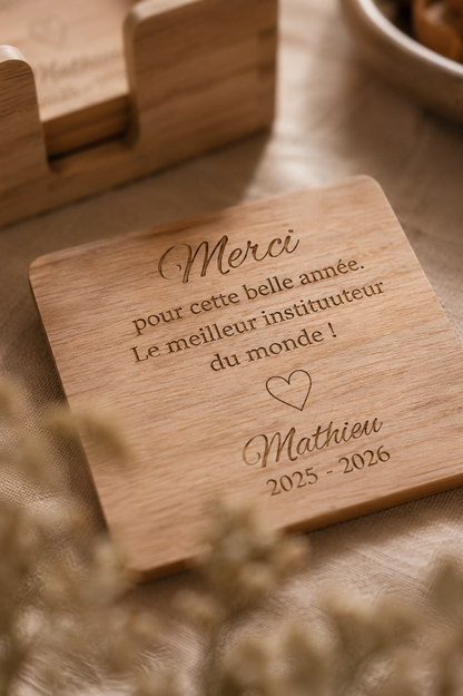 Set de sous-verres instuteur