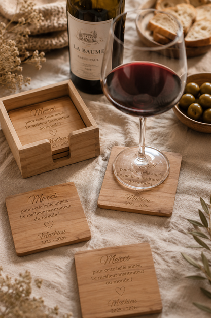 Set de sous-verres instuteur