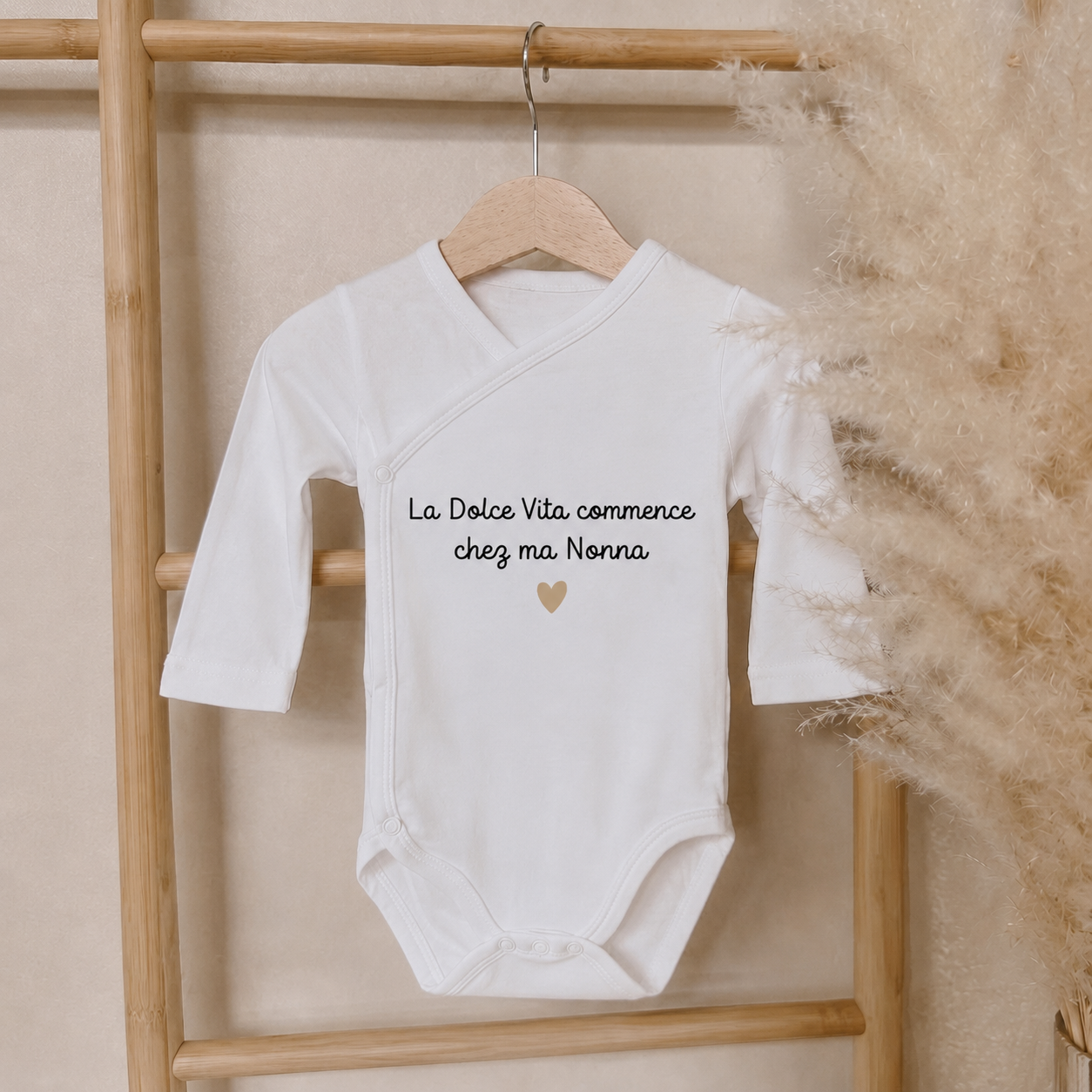 Body bébé "La Dolce Vita commence chez ..."