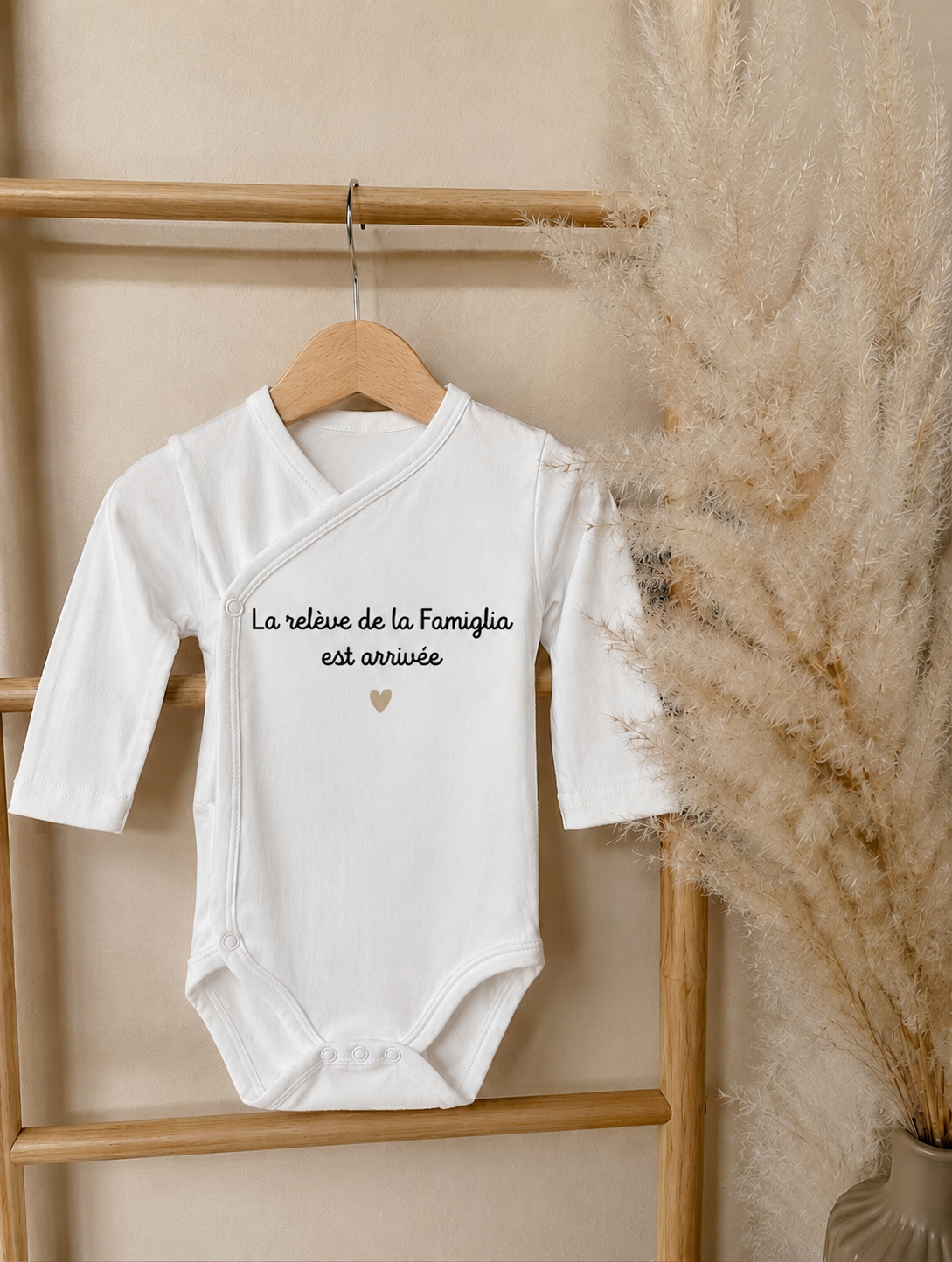 Body bébé "La relève de la famiglia est arrivée"
