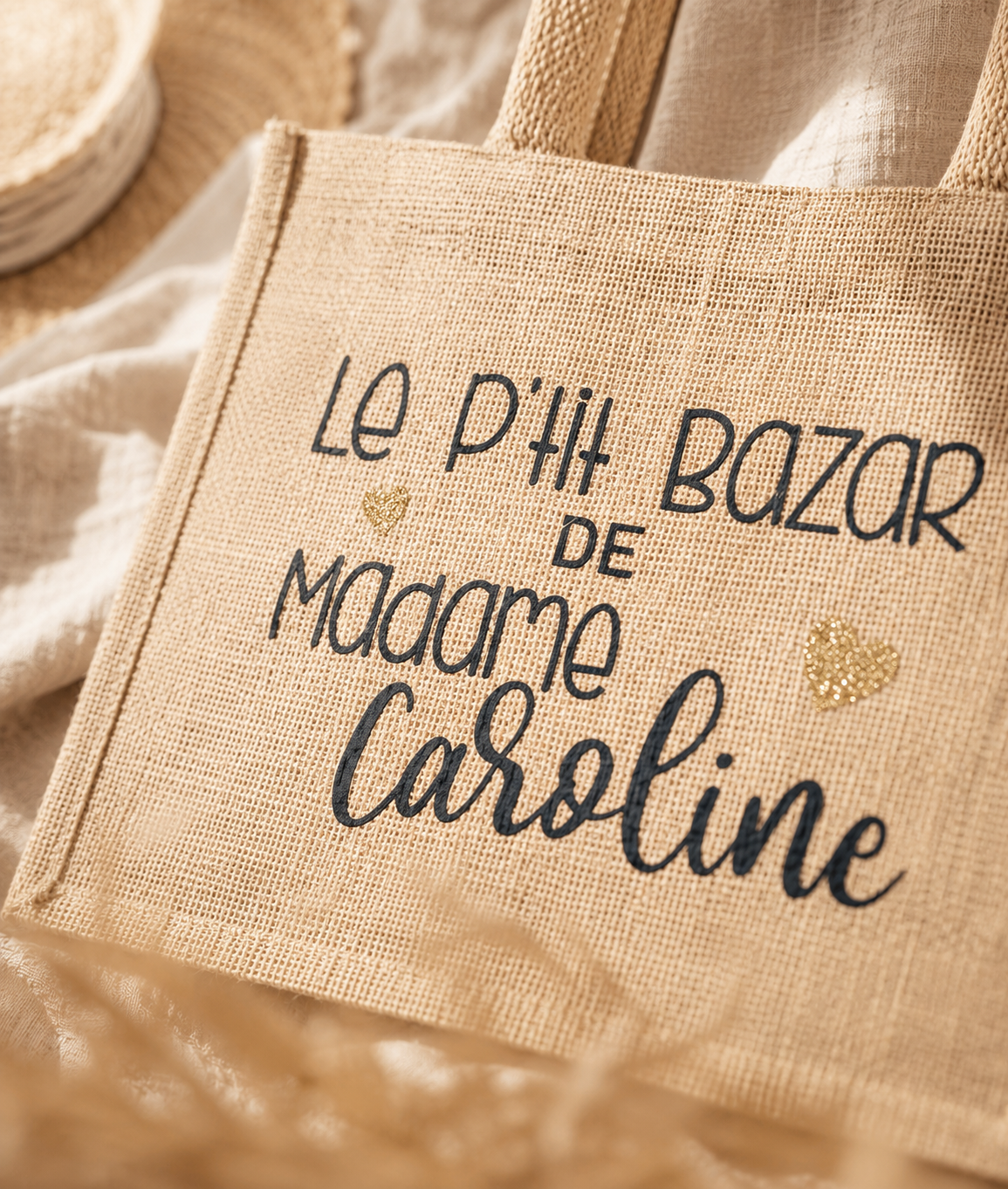 Sac de jute maîtresse - Le p'tit bazar de Madame