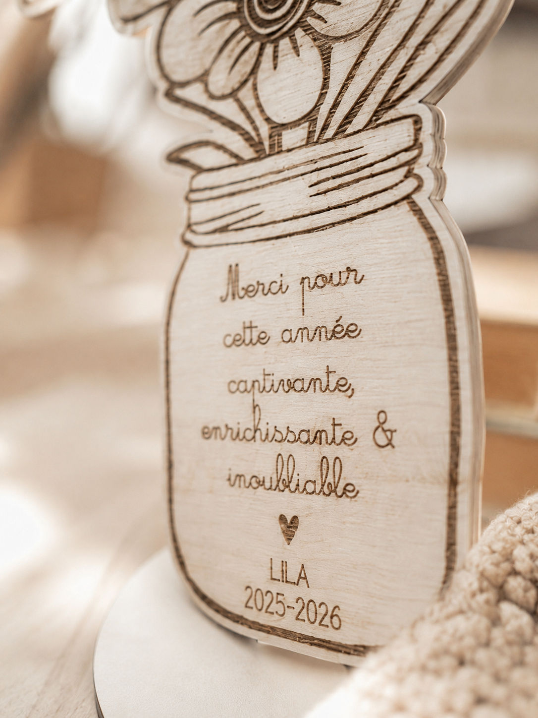 Bouquet en bois jar