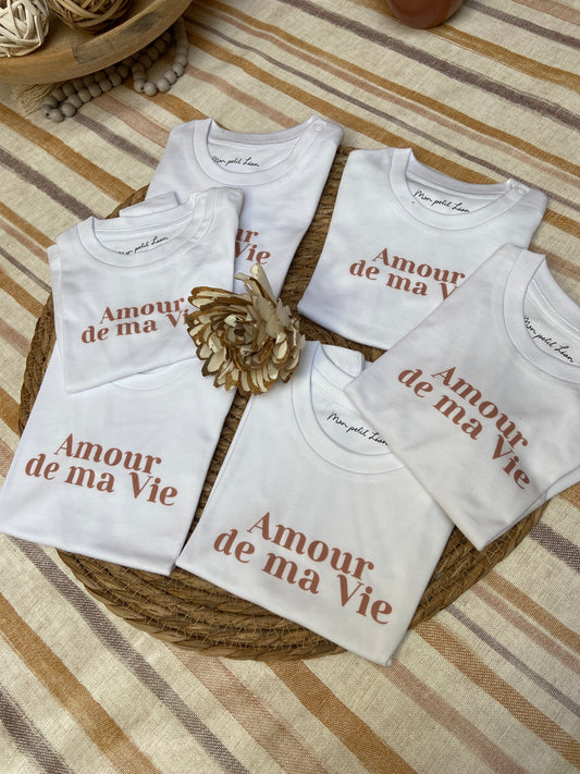 T-shirt bébé Amour de ma vie