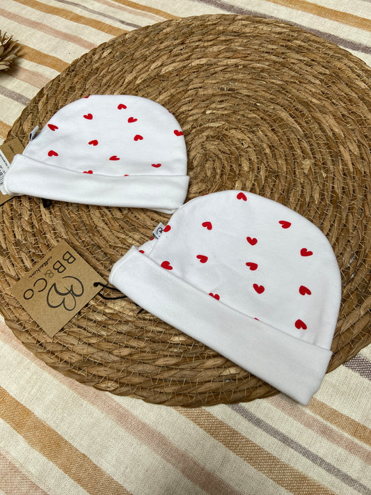 Bonnet bébé petit coeur