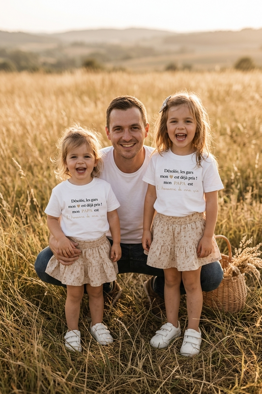 T-shirt fille "Mon coeur pris"