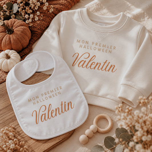Ensemble Pull & Bavoir - Mon Premier Halloween