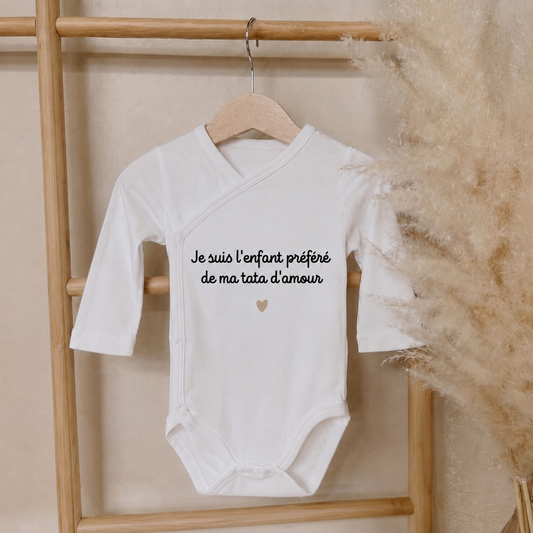 Body bébé "Je suis l'enfant préféré de..."